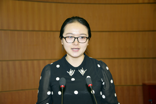 二等奖获得者、科学技术处、科技产业处联合党支部孙畅同志在比赛中